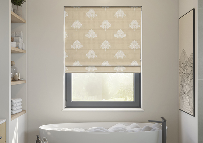 William Morris At Home Marigold Tree Embroidery, Chalk - Roman Blind - Image 3